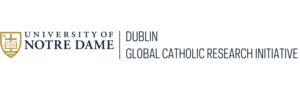 University of Notre Dame Dublin logo alongside Global Catholic Research Initiative logo.