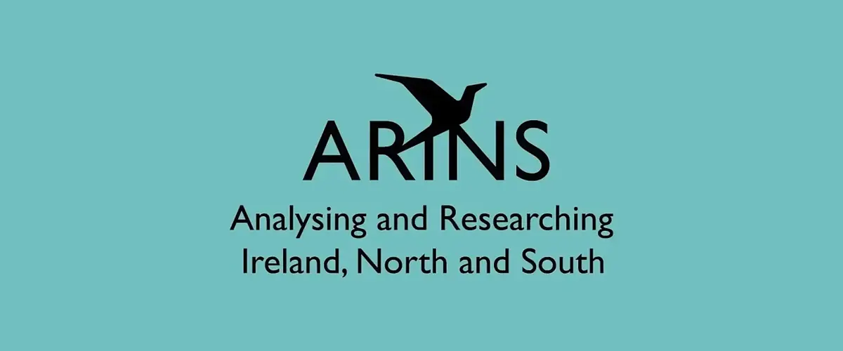 ARINS logo with text "Analysing and Researching Ireland, North and South."